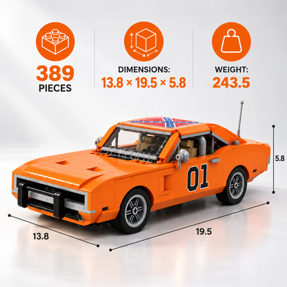 The Dukes of Hazzard General Lee Building Set – 1969 Dodge Charger Orange 01, 47th Anniversary Collector's Edition