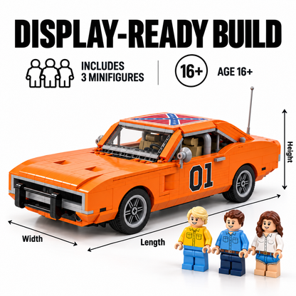 The Dukes of Hazzard General Lee Building Set – 1969 Dodge Charger Orange 01, 47th Anniversary Collector's Edition